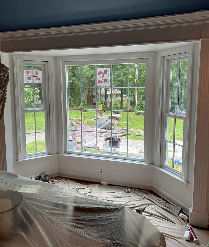 Custom bay window replacement in Ridgefield,CT